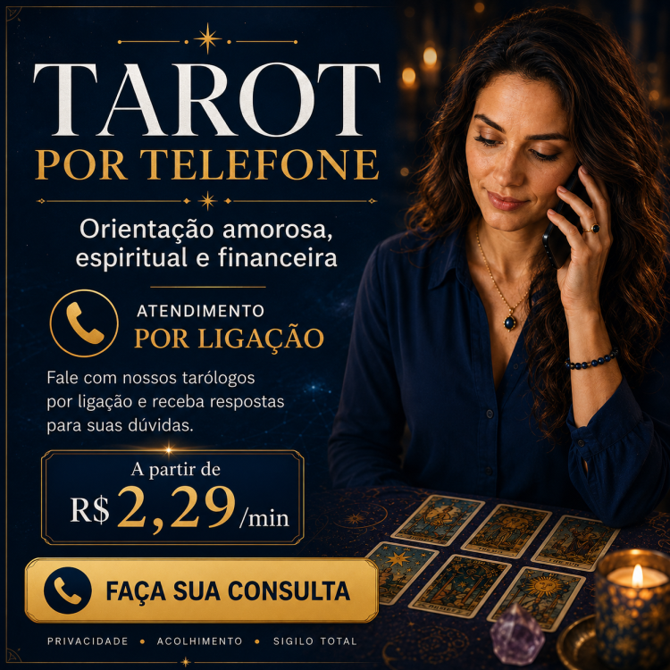 Consulta de tarot por telefone. Atendimento imediato. R$2,29 o minuto.