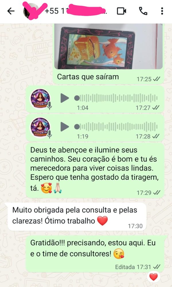 Depoimento real de cliente da Taróloga Vera 1