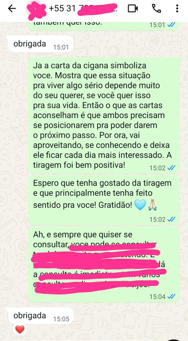 Depoimento real de cliente da Taróloga Vera 4