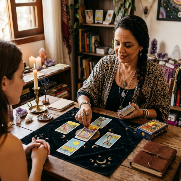 Tarólogos e cartomantes online para consulta de tarot por chat