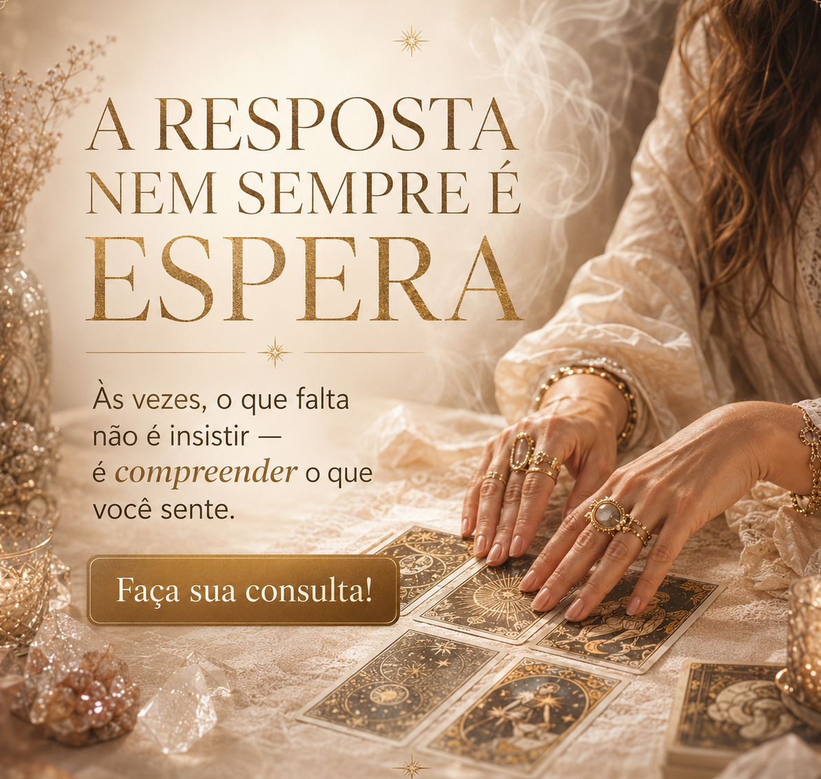 Banner da Taróloga Vera com consulta por R$25,00